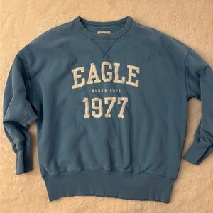 American Eagle Outfitters Blue Crewneck Sweatshirt